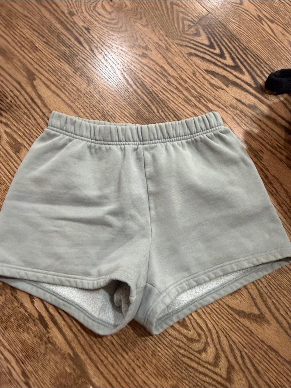 TNA Light Green Fleece-Lined Shorts